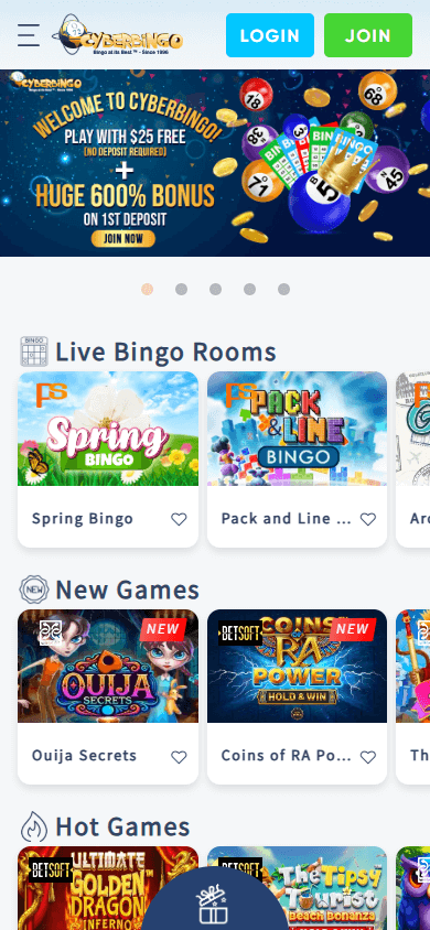 CyberBingo Casino Mobile screenshot